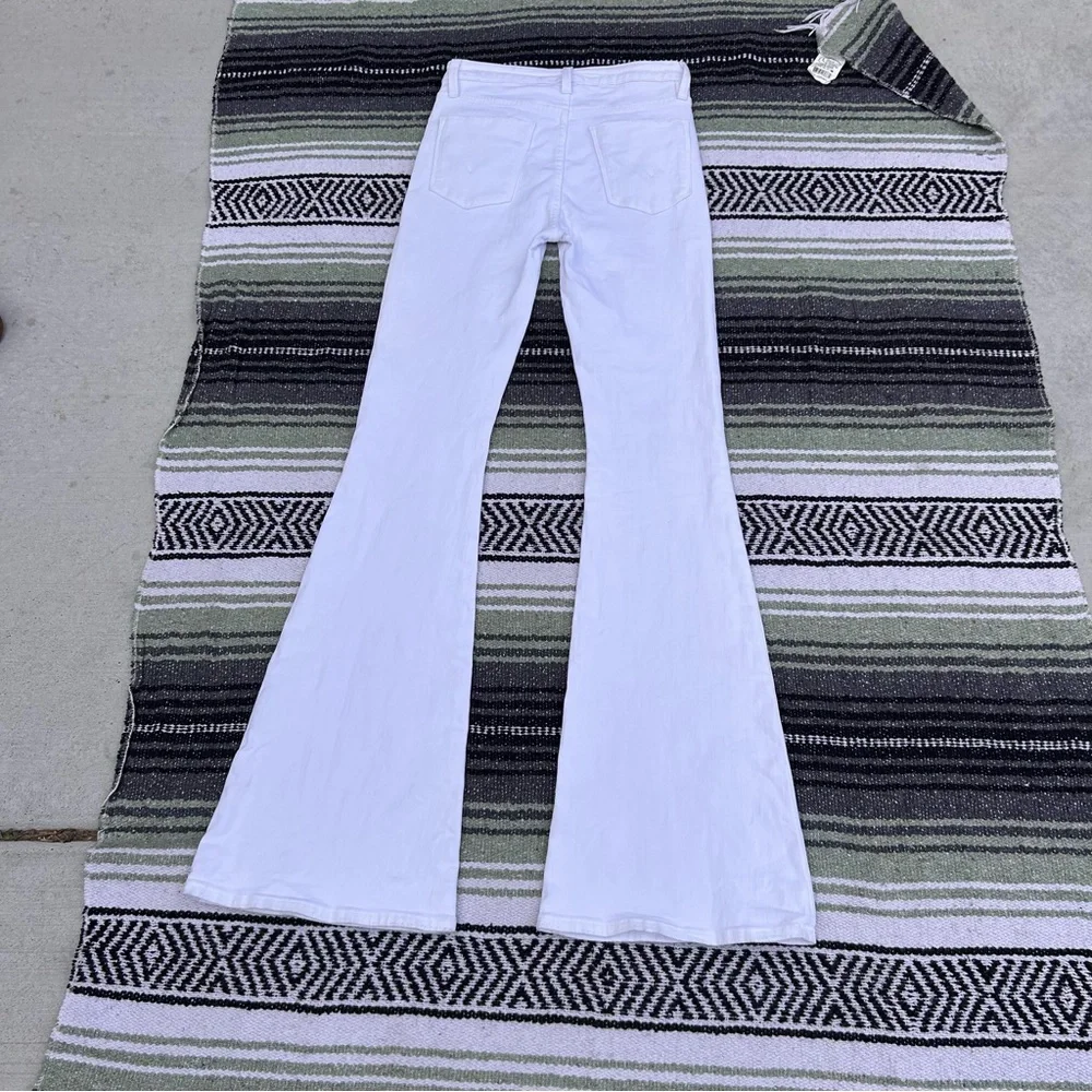 Hudson jeans holly high rise bell bottom flare white jeans - Picture 14 of 14